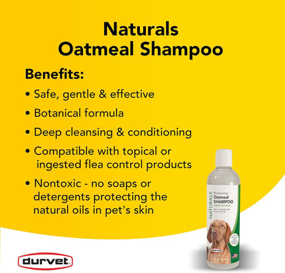 Durvet Naturals Anti-Itch Oatmeal Dog Shampoo 17 oz.
