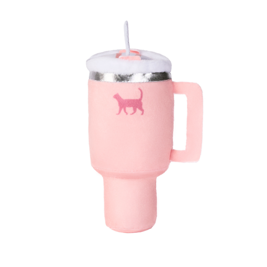 Kitty Cup Cat Tumbler Toy with Catnip & Crinkle Paper- Ideal Cat Birthday Gift