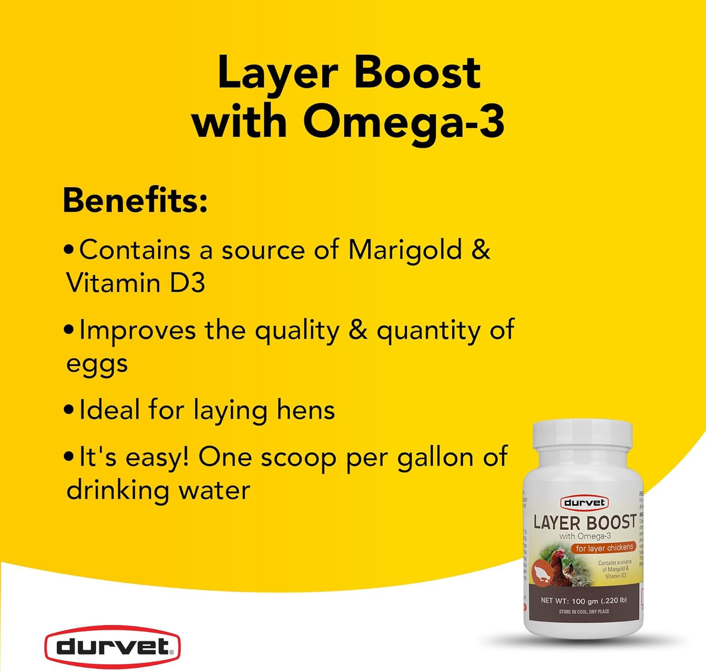 Durvet Healthy Flock Poultry Layer Boost 100gm