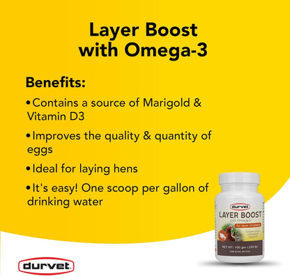 Durvet Healthy Flock Poultry Layer Boost 100gm