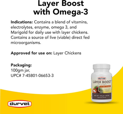 Durvet Healthy Flock Poultry Layer Boost 100gm