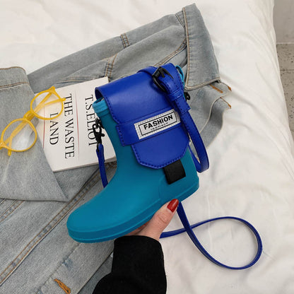 Rain Boot Silicone Texture One-shoulder Messenger Cell Phone Bag