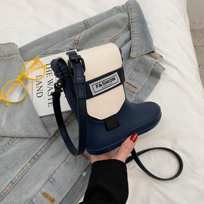 Rain Boot Silicone Texture One-shoulder Messenger Cell Phone Bag