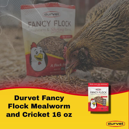 Durvet Fancy Flock Mealworm and Cricket Bird Treats 16 oz.