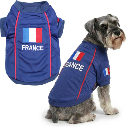 Parisian Pet Soccer Jersey for Dogs – Breathable Mesh Team Jersey, XS–5XL