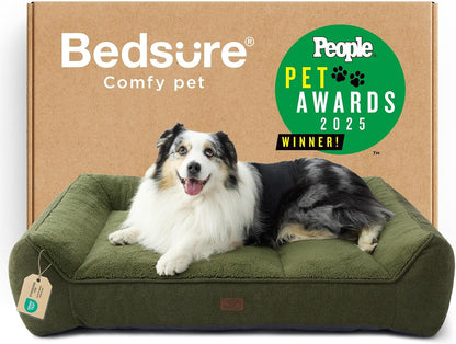 Bedsure Supportmax Orthopedic Dog Bed – Extra-Thick Bolster Sofa