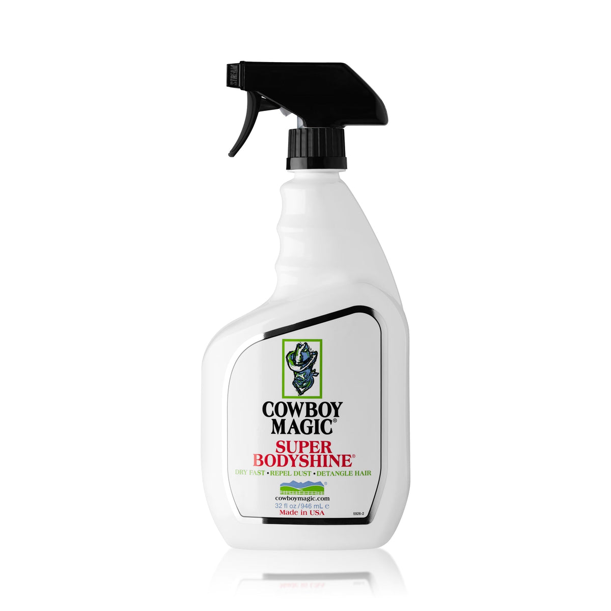 Super Bodyshine Horse Hair Detangler Cowboy Magic 32 oz.
