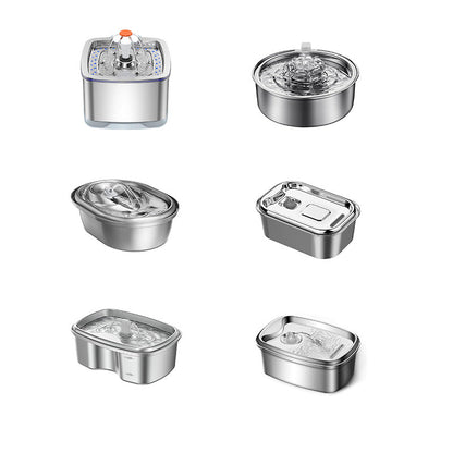 Stainless Steel Smart Pet Water Dispenser with Automatic Circulation and Filtration, Large Capacity Feeder for Cats and Dogs