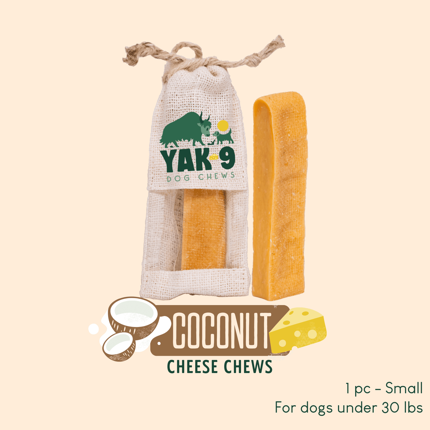 Coconut Cheese Chews for Dogs