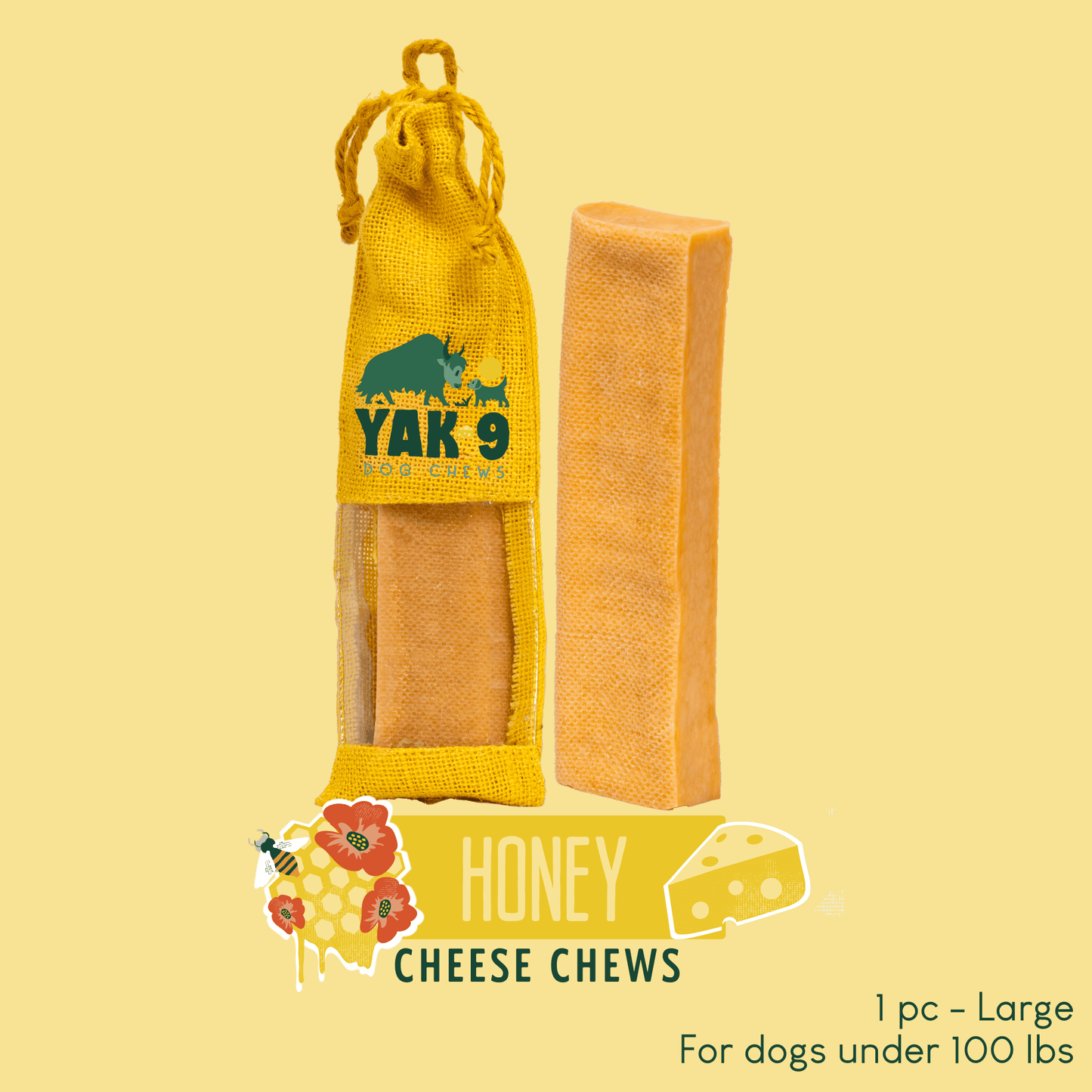 Honey Cheese Chews for Dogs