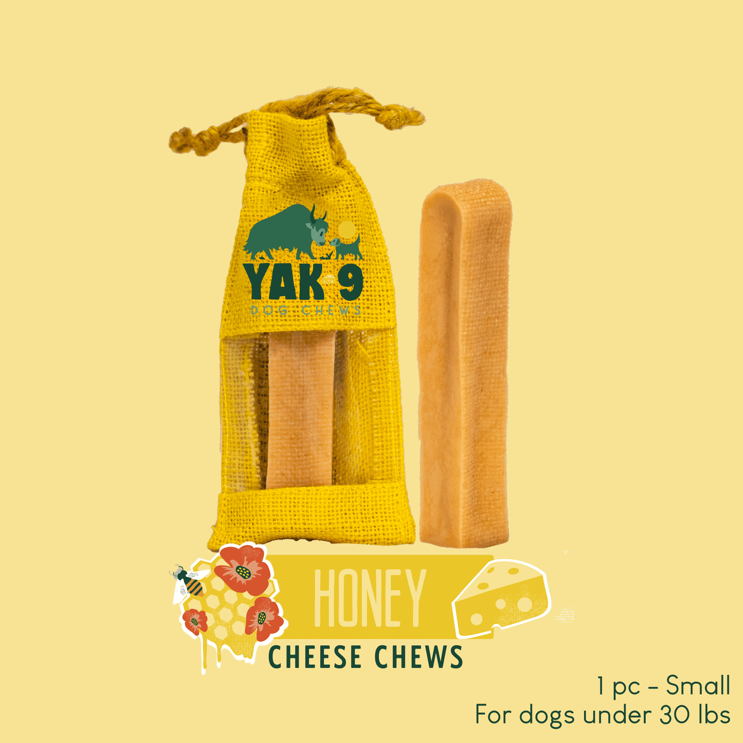 Honey Cheese Chews for Dogs