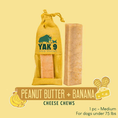 Peanut Butter & Banana Chews for Dogs