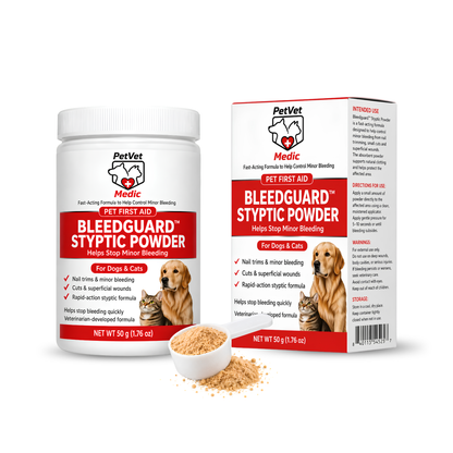 BleedGuard™ Styptic Powder for Dogs, Cats & Small Pets 1.76 oz