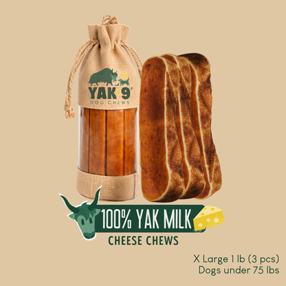 100% Yak Milk Chews for Dogs