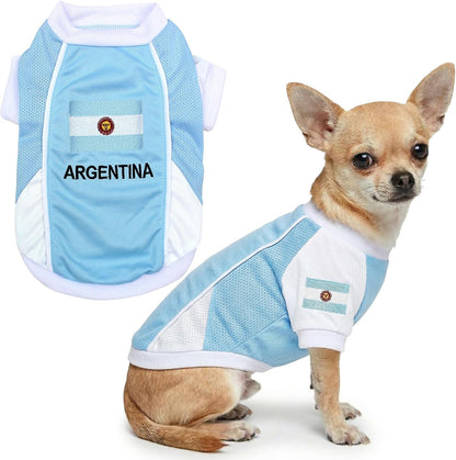 Parisian Pet Soccer Jersey for Dogs – Breathable Mesh Team Jersey, XS–5XL