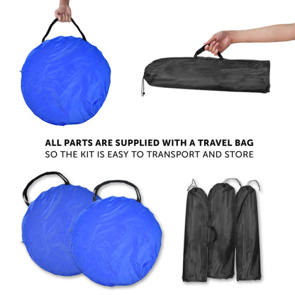 Better Sporting Dogs 7 Piece Dog Agility Equipment Set –  with Jumps, Tunnels, Pause Box & Weave Poles