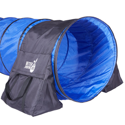 Better Sporting Dogs 10 ft Dog Agility Tunnel with Sandbags – Training Tunnel for Backyard Agility Courses