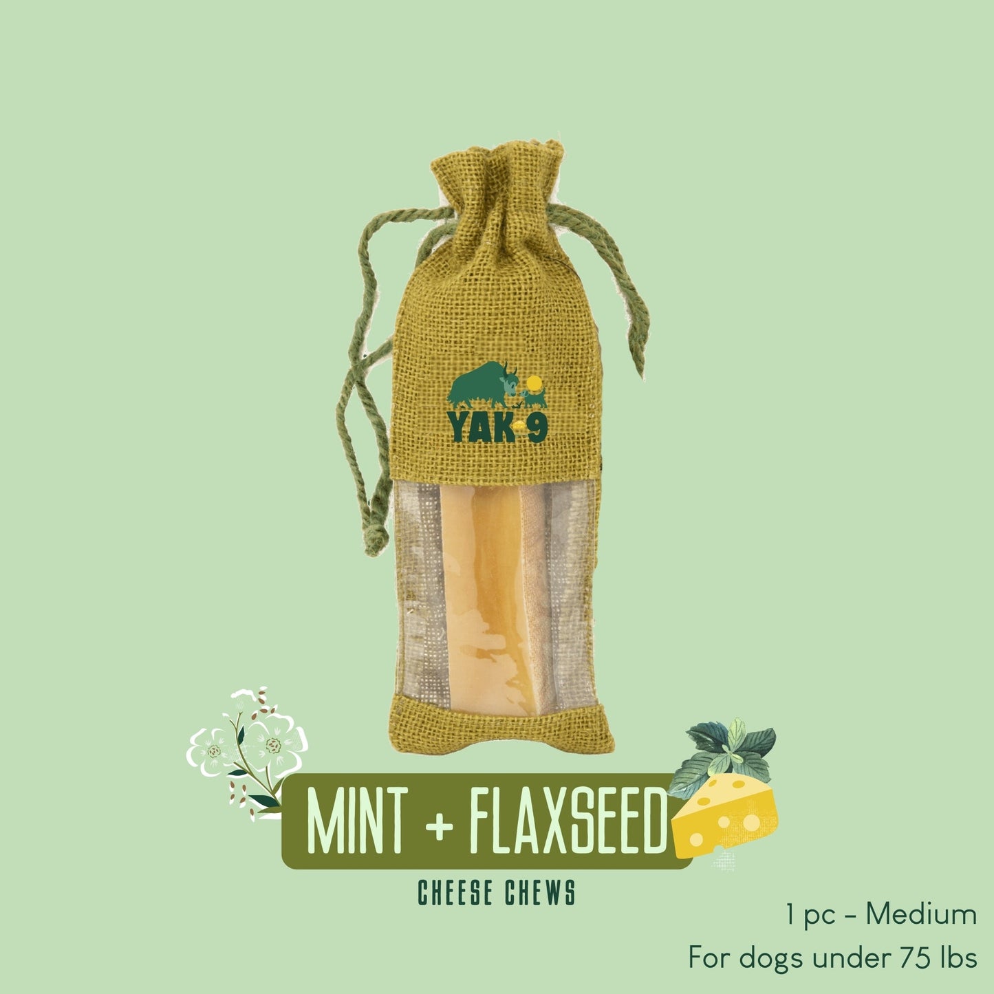 Flaxseed & Mint Cheese Chews for Dogs