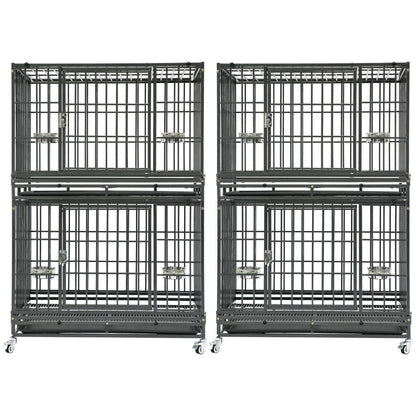 37" Stackable Heavy Duty Dog Crate 371D03