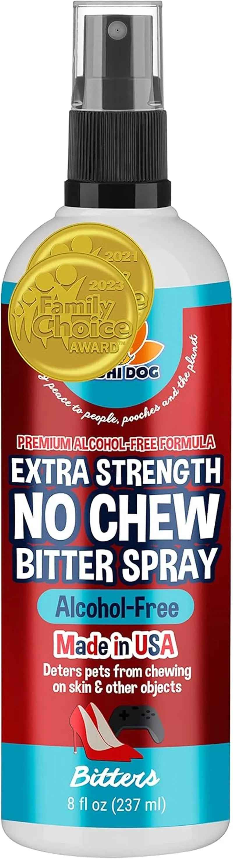 2-in-1 No-Chew & Hot Spot Spray – Natural Chew Deterrent, Made in USA