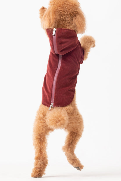HUSTON HOODIE - DARK BURGUNDY