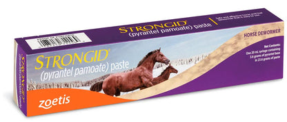 Strongid Paste Pyrantel Pamoate Horses Wormer Safe Foals Mares Care 20mL