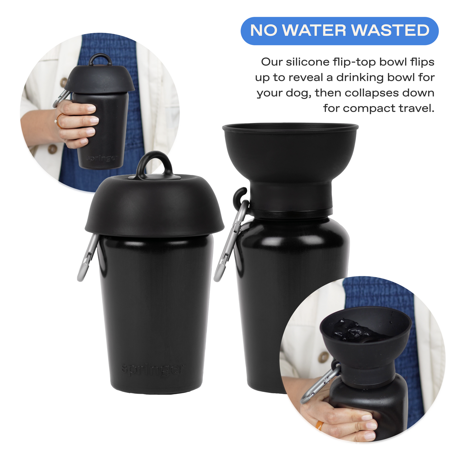 20oz Flip Dog Travel Water Bottle