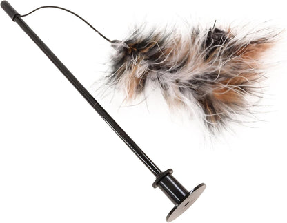 Bergan Turbo Cat Teaser Toy Interative Feather Wand Toy