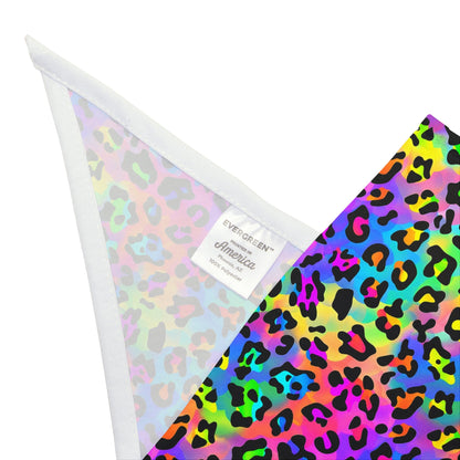 Bespattered Facade Candy Coated Neon Leopard Bandana