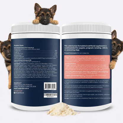 Vets Preferred Puppy Milk Replacer with Colostrum – 12 oz