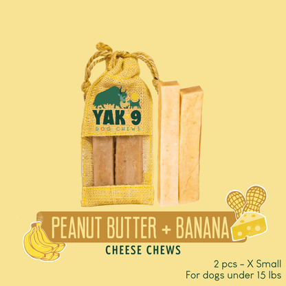 Peanut Butter & Banana Chews for Dogs