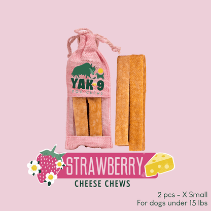 Strawberry Cheese Chews for Dogs