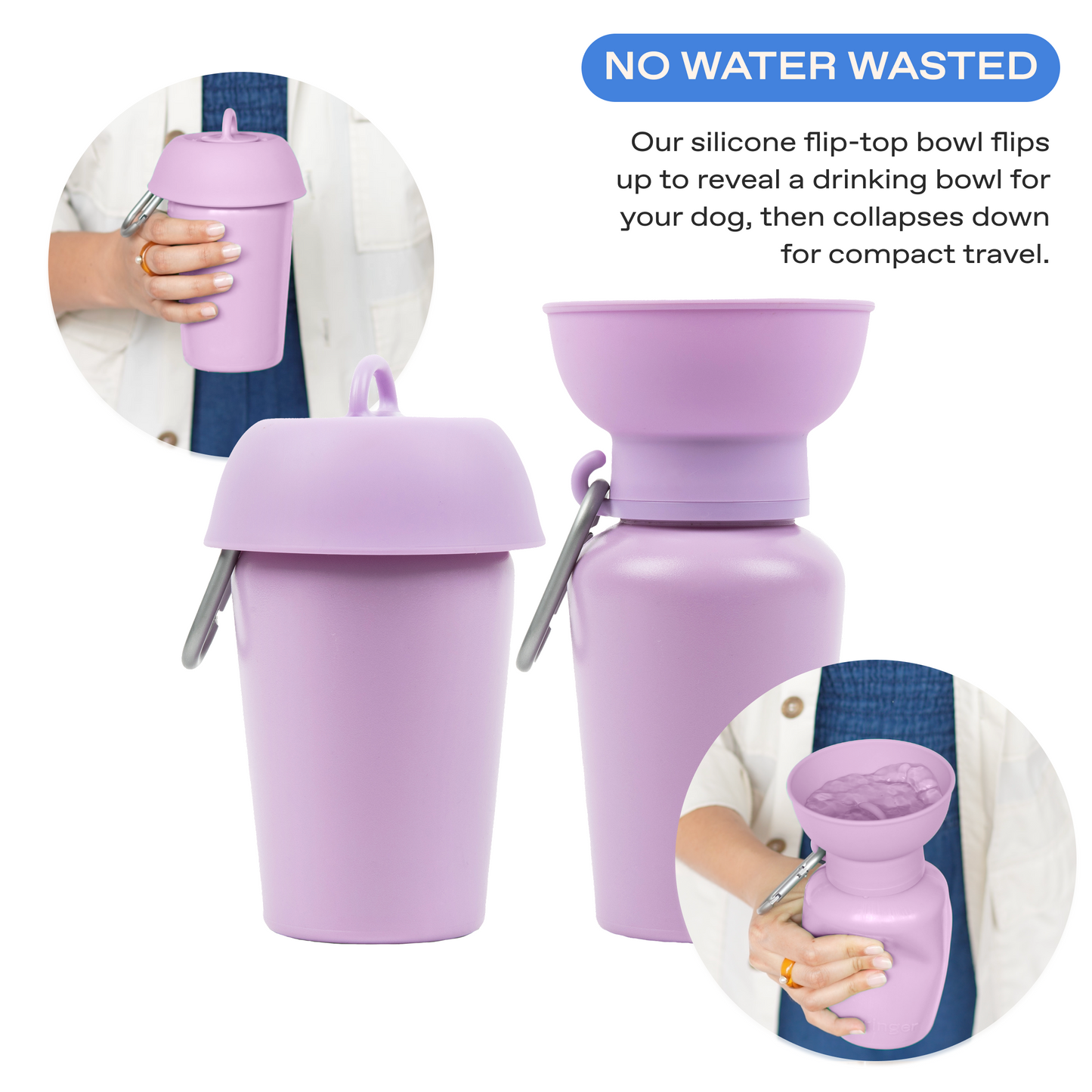 20oz Flip Dog Travel Water Bottle