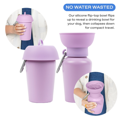 20oz Flip Dog Travel Water Bottle