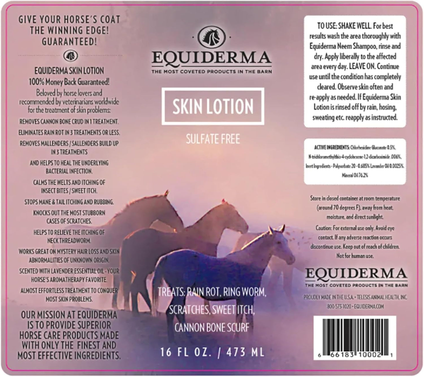Equiderma Horse Skin Lotion for Rain Rot