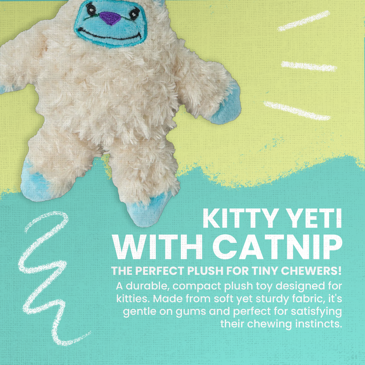Kitty Yeti with Catnip