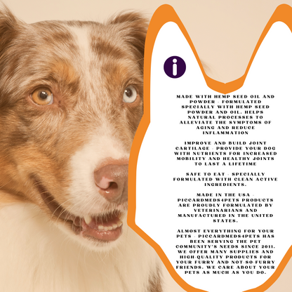 PiccardNaturePets StrongFlex with Hemp Joint Support for Dogs 60 Soft Chews