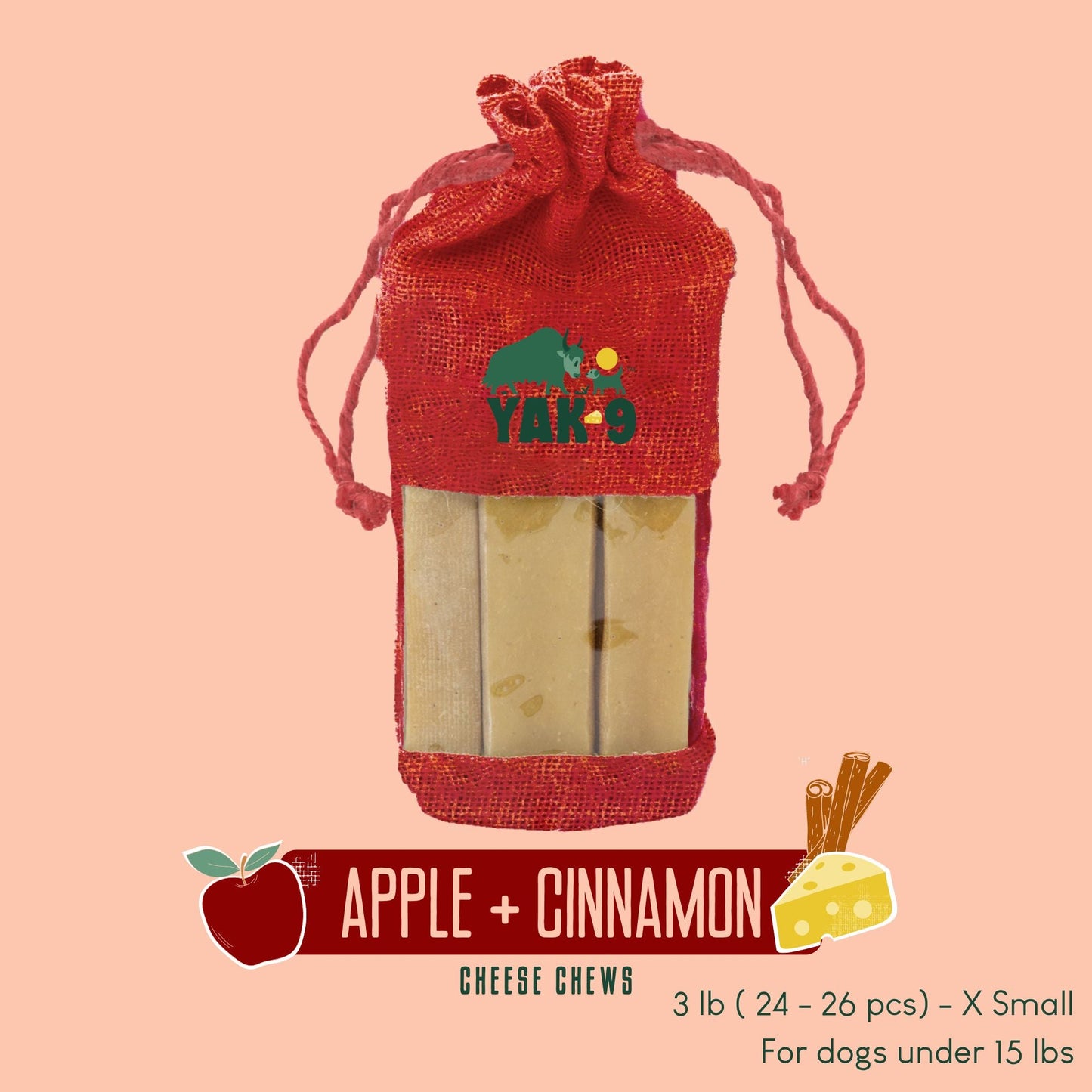 Apple & Cinnamon Chews for Dogs