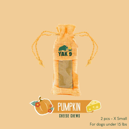 Pumpkin Cheese Chews for Dogs