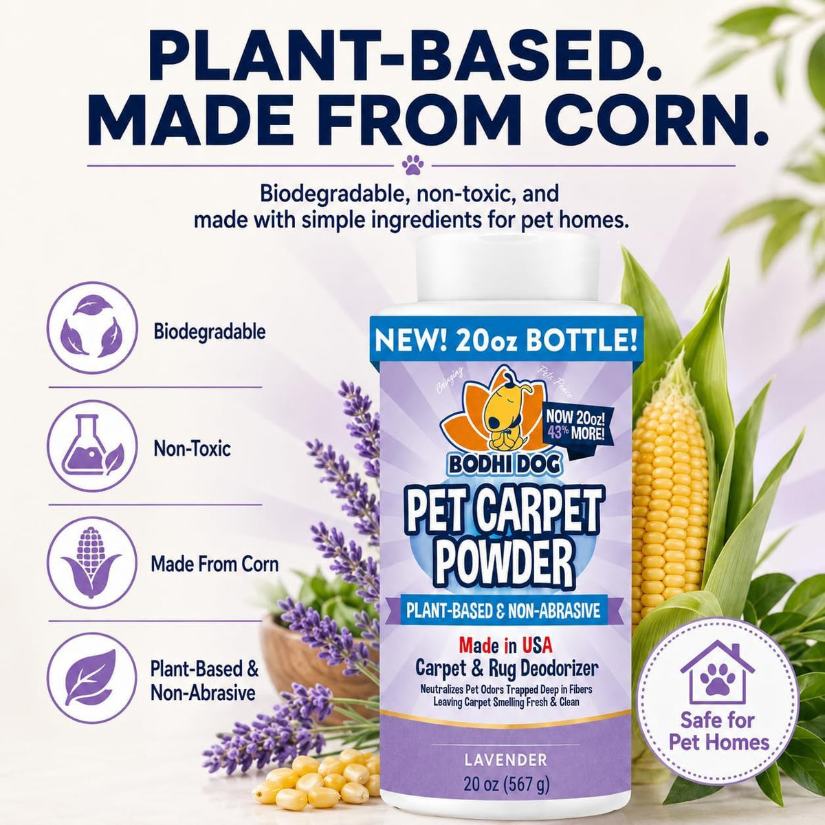 Bodhi Dog Natural Pet Carpet Deodorizer – 7 Scent Options