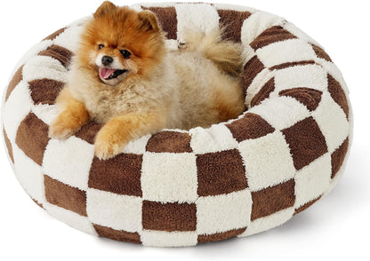LE SURE Donut Dog Bed – 7 Sizes, 5 Patterns