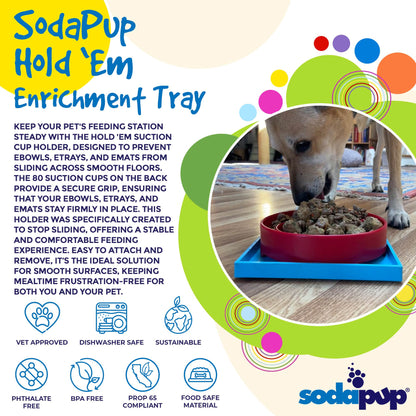 Hold 'em Suction Cup Holder for Dog Bowls & Lick Mats | USA Made