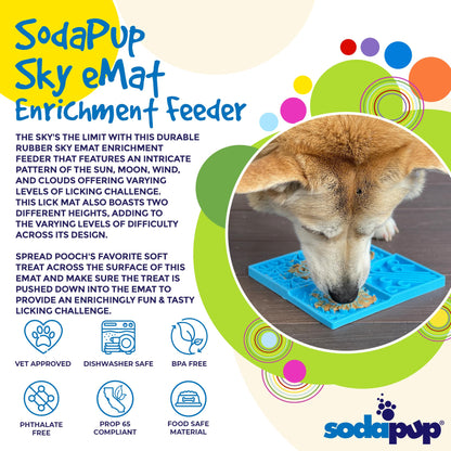 Sky eMat - Enrichment Lick Mat for Dogs and Cats | Celestial Design | SodaPup