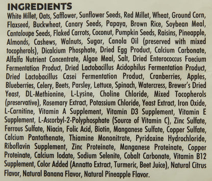 Higgins Sunburst Gourmet Cockatiel Bird Food 3lbs