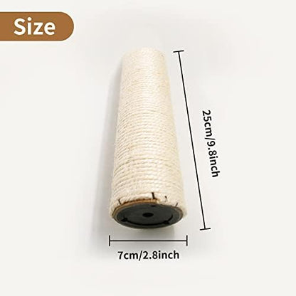 10" Cat Scratching Replacement Posts Sisal Spare Scratcher Refill Post