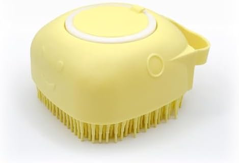 HamInWay Dog Bath Brush, 2-in-1 Dog Grooming Brush