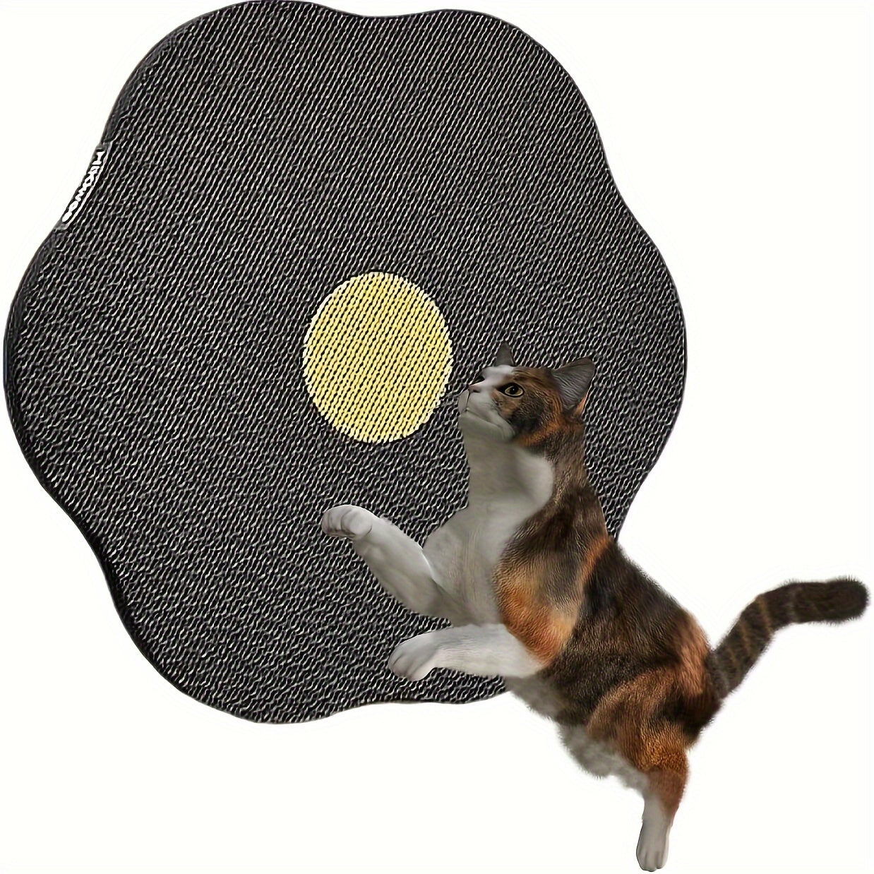 Wall-Mounted Floral Cat Scratcher – Durable & Eco-Friendly