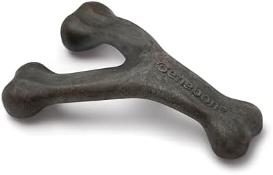 Benebone Wishbone Chew Toy for Aggressive Chewers, Pumpkin Spice