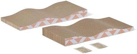 Amazon Basics Cat Scratching Post, Reversible Double-Sided Corrugated Cardboard