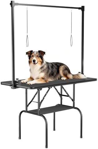 36-Inch Dog Grooming Table, Foldable Pet Grooming Table